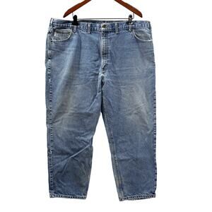 Carhartt Size 48 x 30 Jeans Relaxed Fit B17 DST Straight Leg Broken In